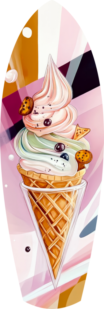 Icecream Dream Glass Wall Art