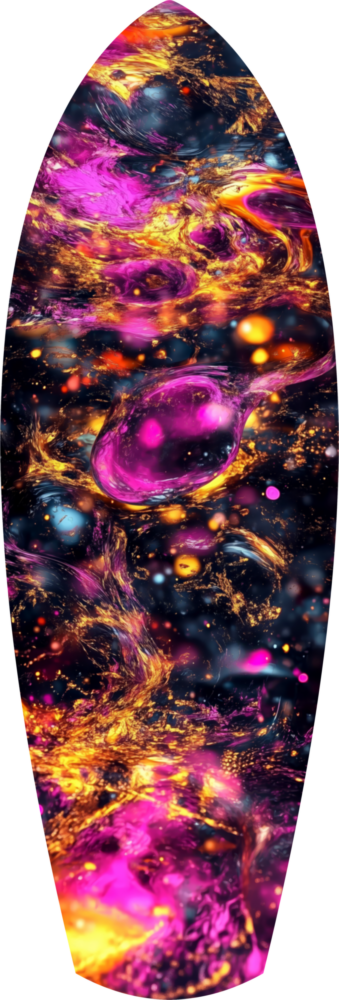 Kinetic Cosmos Glass Wall Art