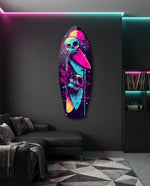 Addicted to Surfing Glass Wall Art