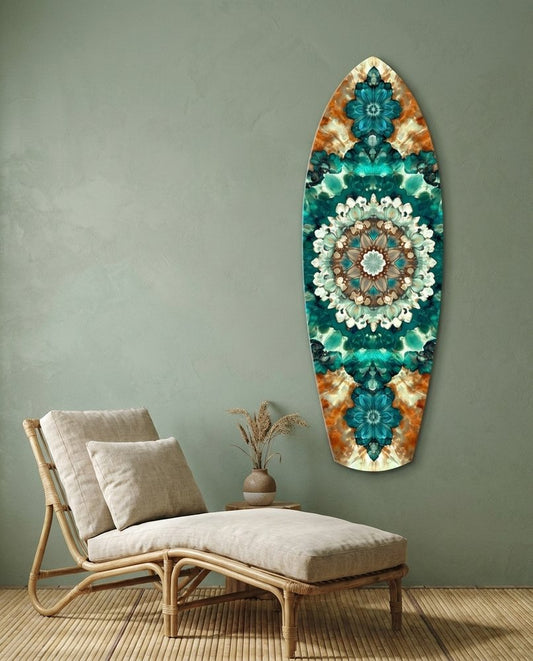 Emerald Dreams Glass Wall Art