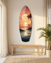 Sunset Dreams in the Ocean Glass Wall Art