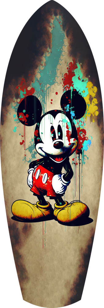 Graffiti Mouse Pop Art Glass Wall Art