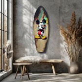 Graffiti Mouse Pop Art Glass Wall Art.