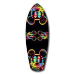 Neon Cartoon Mouse Pop Art Tempered Glass Wall Art.
