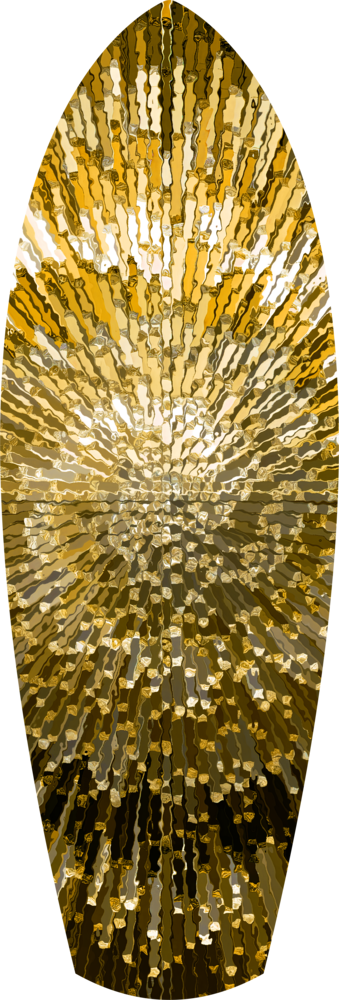 Gold Sequin Burst Luxe Tempered Glass Wall Art