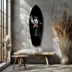 Smoking Jester Dark Portrait Tempered Glass Wall Art.
