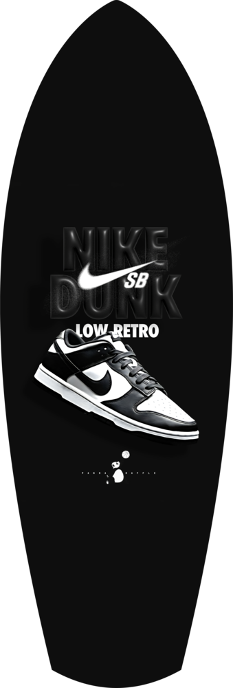 Iconic Black White Sneaker Pop Art Glass Wall Art