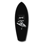 Iconic Black White Sneaker Pop Art Glass Wall Art.