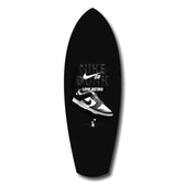 Iconic Black White Sneaker Pop Art Glass Wall Art.