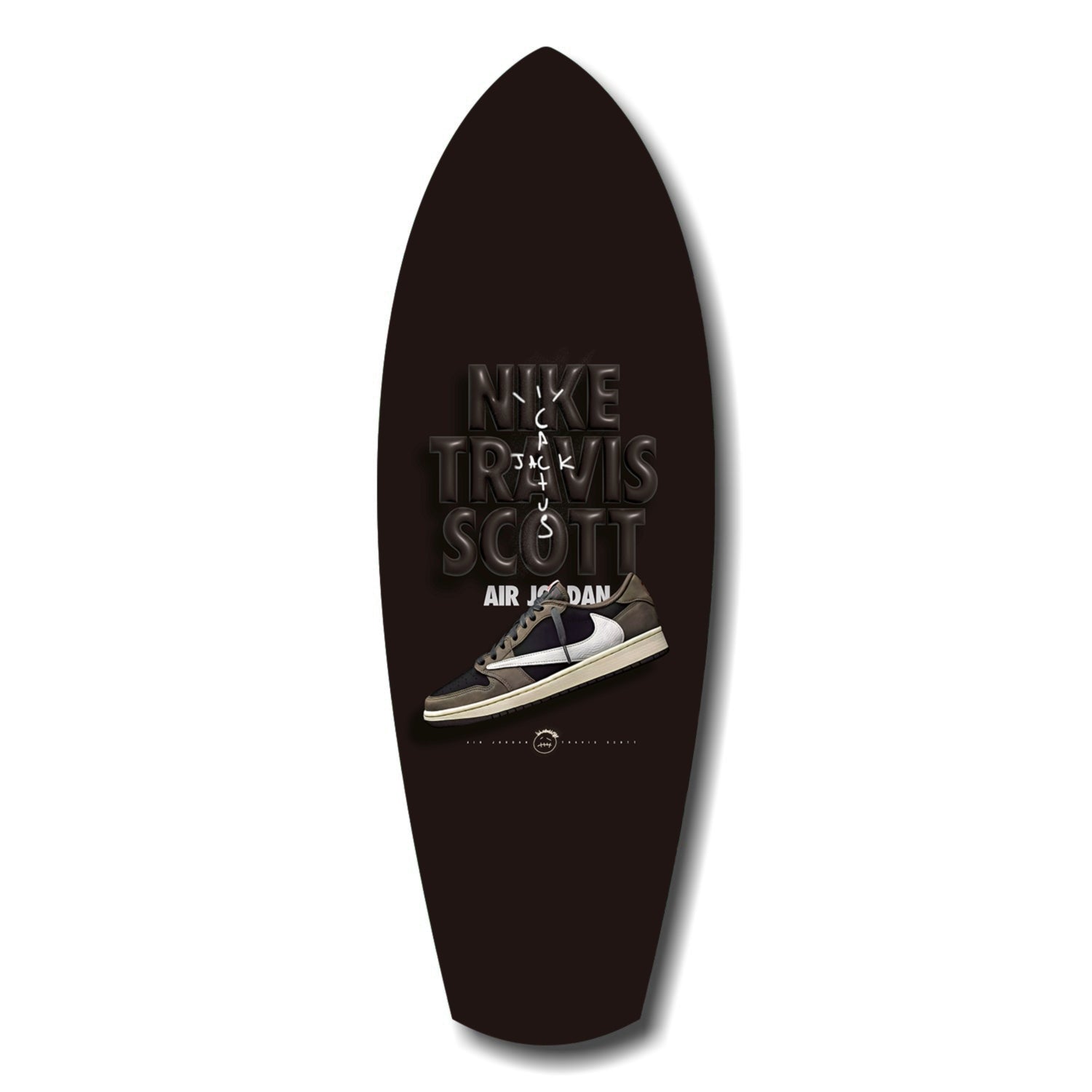 Brown Sneaker Hip Hop Pop Art Glass Wall Art.