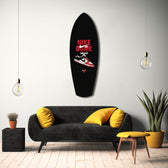 Red White Sneaker Chicago Pop Art Glass Wall Art.