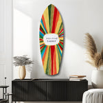 Positive Energy Sunburst Folk Art Glass Wall Art.