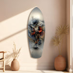 White-Bearded Wizard Steampunk Glass Wall Art.