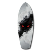 Smoke Beast Red Eyes Dark Fantasy Glass Wall Art.