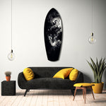 Smoke Wolf Dark Spirit Glass Wall Art.
