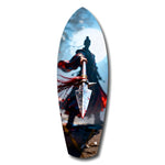 Samurai Spear Moonlight Glass Wall Art.