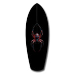 Hanging Spider Dark Macro Glass Wall Art.