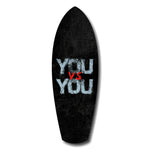 You vs You Grunge Motivational Glass Wall Art.