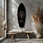 Crowned Lion King Regal Majesty Glass Wall Art.