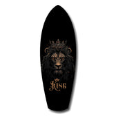 Crowned Lion King Regal Majesty Glass Wall Art.