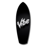 Vibe Feather Typography Minimal Glass Wall Art.