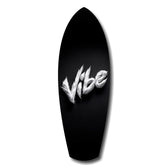 Vibe Feather Typography Minimal Glass Wall Art.