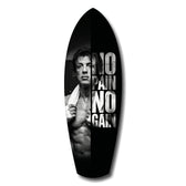 No Pain No Gain Boxer Motivational Glass Wall Art.