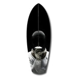 Fencer Mask Sword Athletic Glass Wall Art.