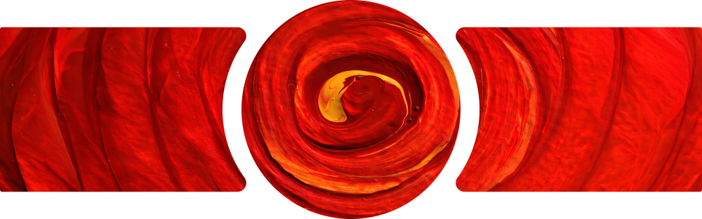 Crimson Swirl Vortex 3 Piece Glass Wall Art