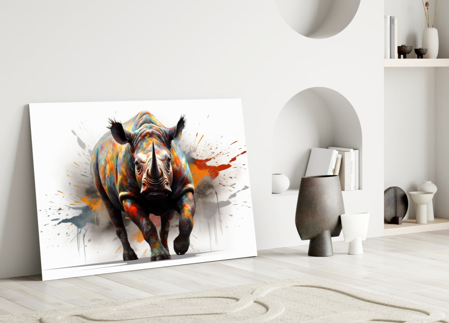 The Power of Colors Glass Wall Art || Designer Collection