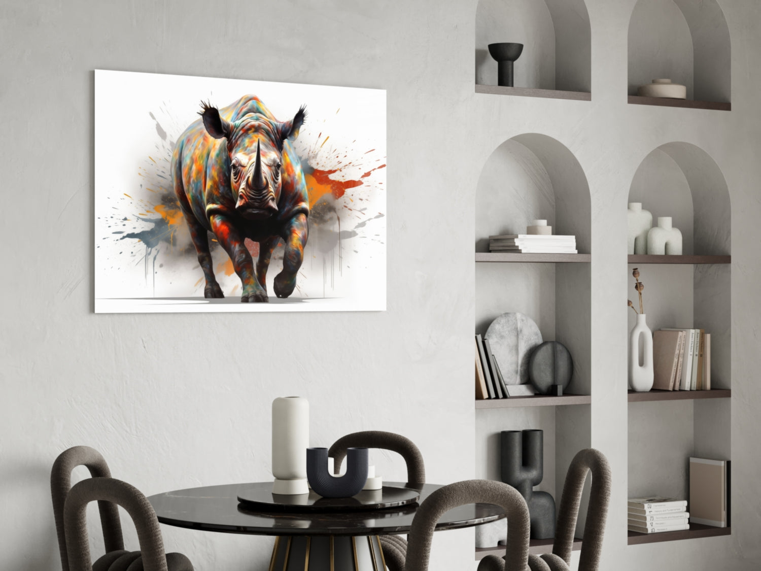 The Power of Colors Glass Wall Art || Designer Collection