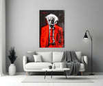 Einstein artwork styled in a creative office interior