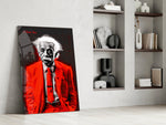 Designer-collection artwork in a designer's lounge