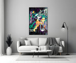 Bugs and Lola artwork styled in a teen's bedroom with vibrant accents