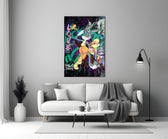 Bugs and Lola artwork styled in a teen's bedroom with vibrant accents
