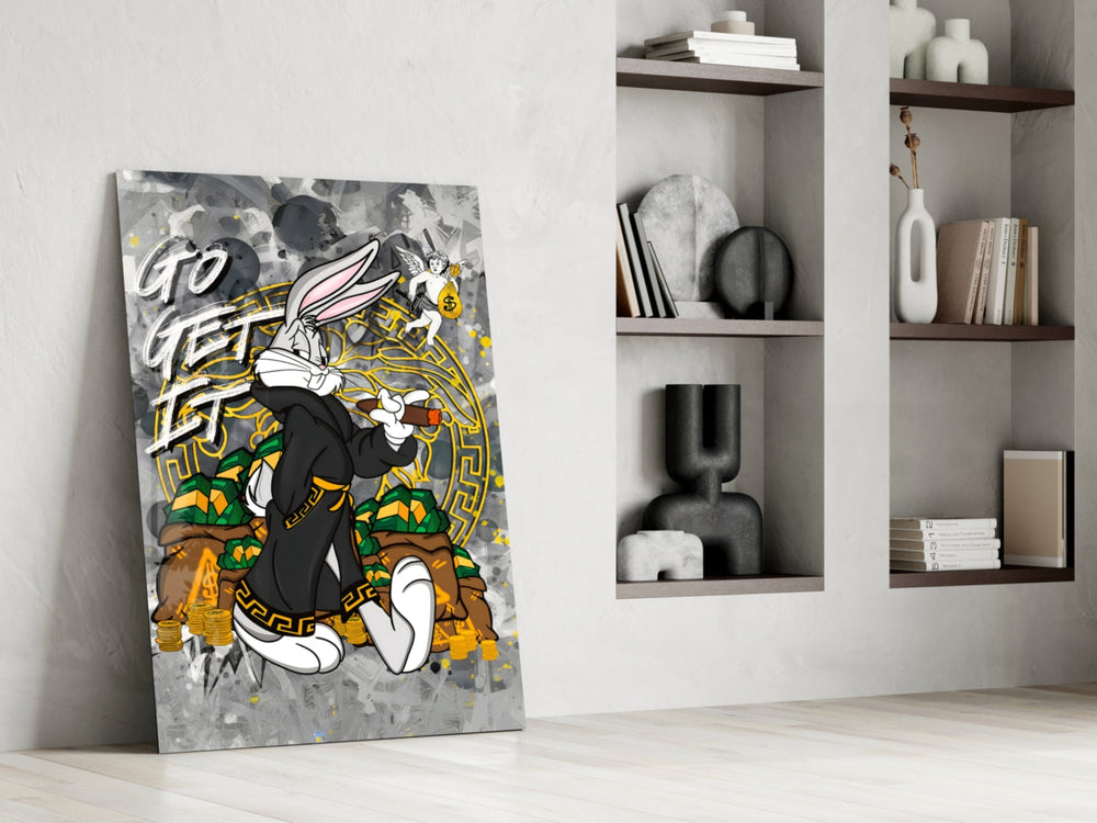 Designer-collection artwork in a luxury lounge