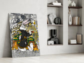 Designer-collection artwork in a luxury lounge