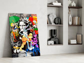 Designer-collection artwork in a luxe lounge