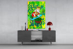 Scrooge McDuck: The Golden Throne Glass Wall Art || Designer Collection