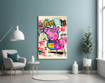 Urban Peppa artwork styled in a creative loft interior