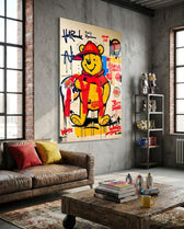 Honey of Brands Glass Wall Art || Designer Collection - Lifestyle preview in a designer interior