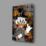 Designer-collection rebel panel anchoring a creative office wall