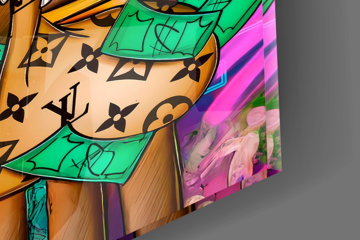 Scrooge's Cash Harvest Glass Wall Art || Designer Collection