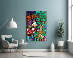 Cash Harvest artwork styled in a teen's bedroom with bold accents