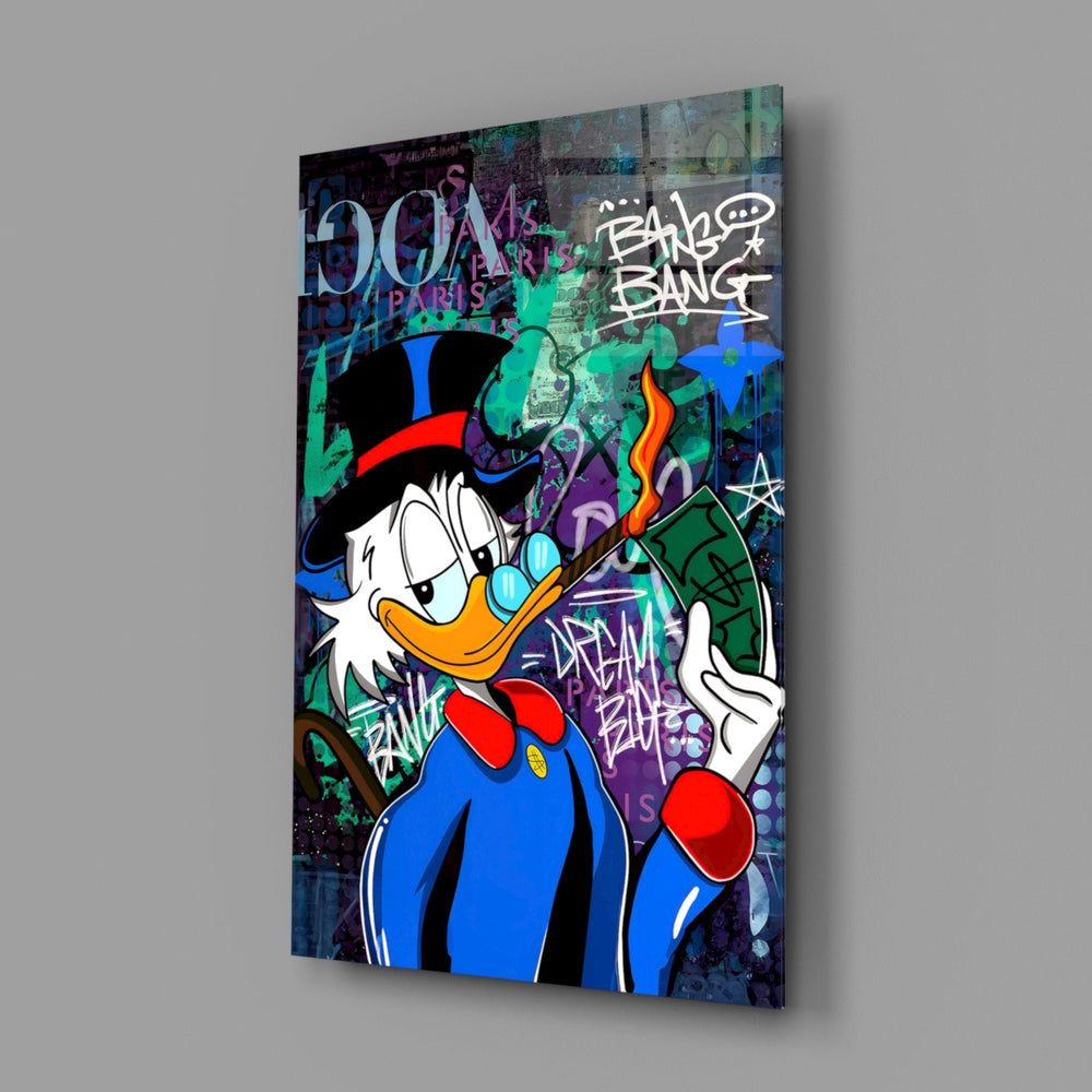 Designer-collection panel anchoring a creative office wall