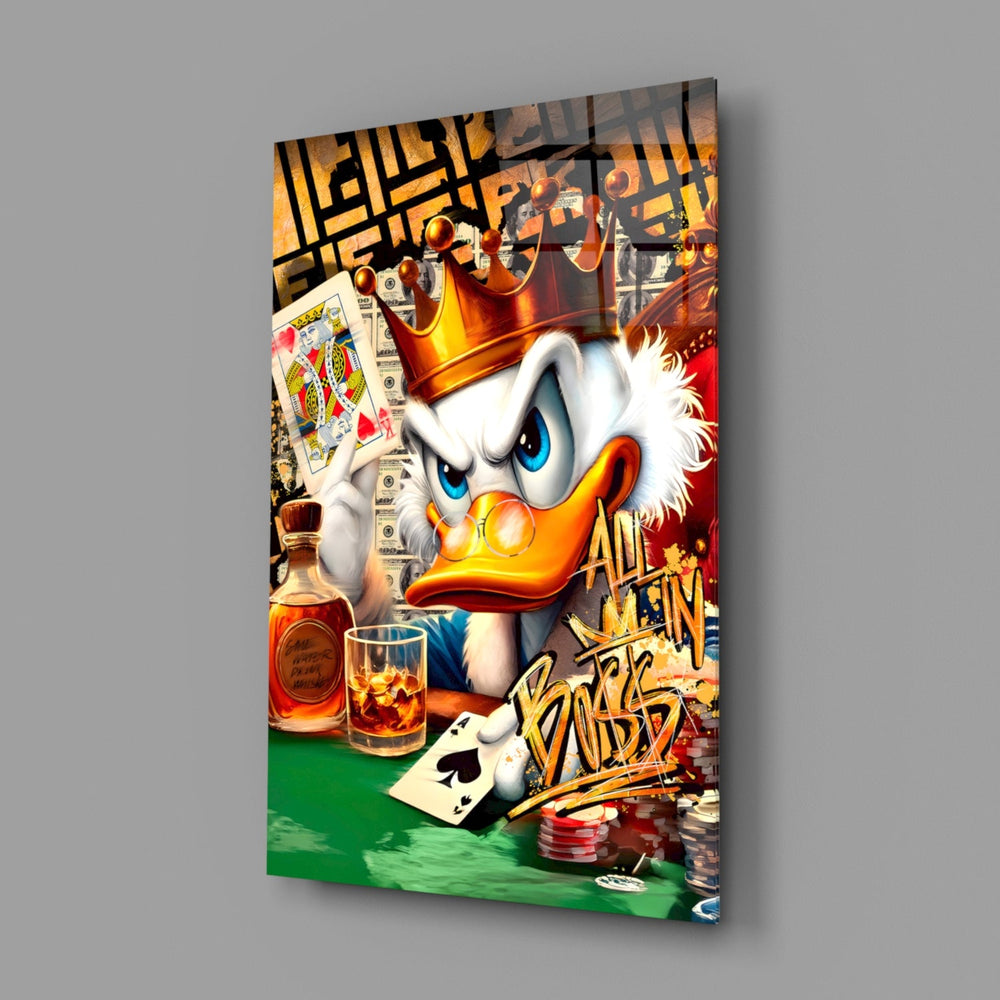 Designer-collection casino panel anchoring a man-cave wall