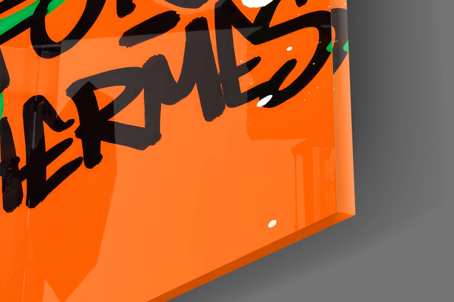 Hermes' Scrooge Glass Wall Art || Designer Collection