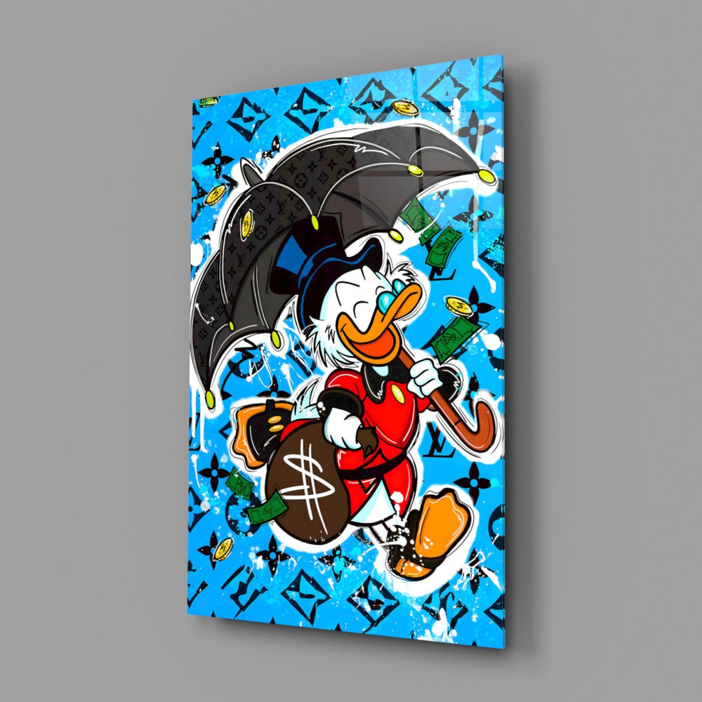 Designer-collection LV panel anchoring a creative office wall
