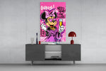 Minnie Champagne glass wall art catching light to reveal its layered tags
