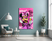 Minnie Champagne artwork styled in a teen's bedroom with bold accents